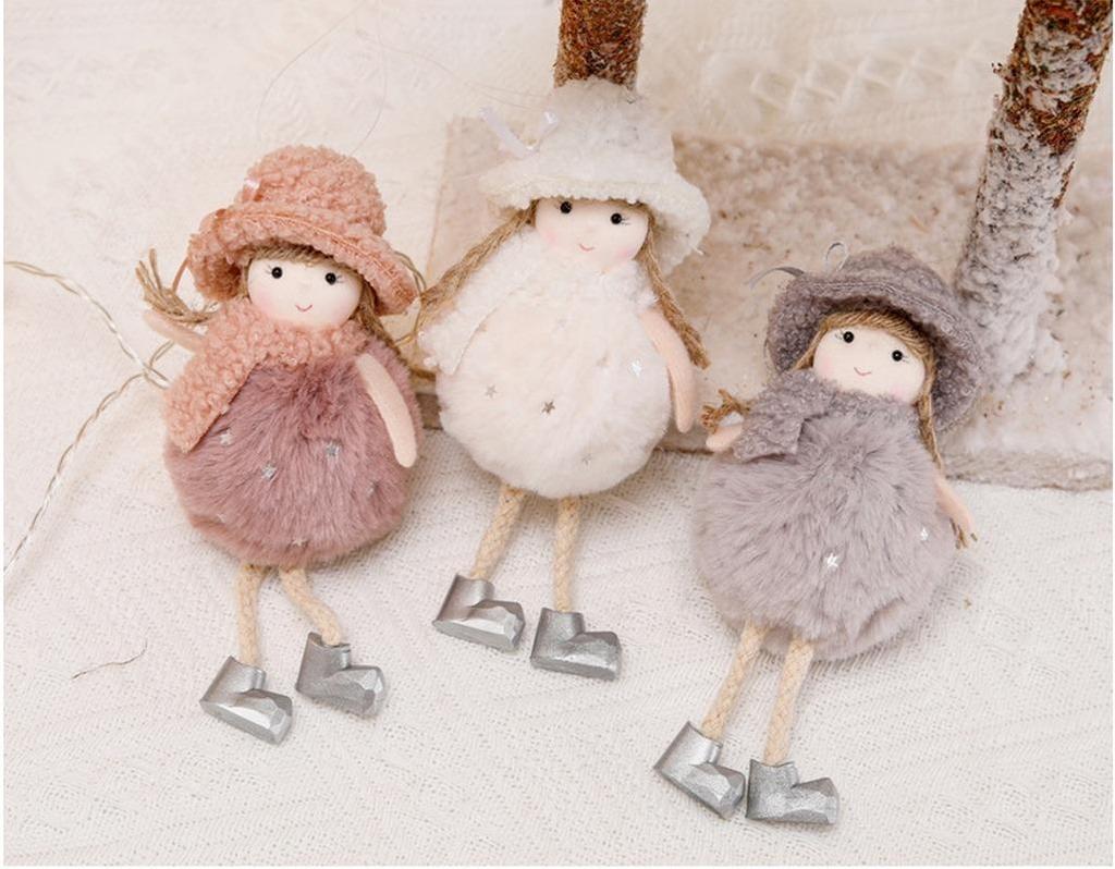 Christmas Cute Plush Doll New Year Gift Family Christmas Ornaments Christmas Tree Ornaments