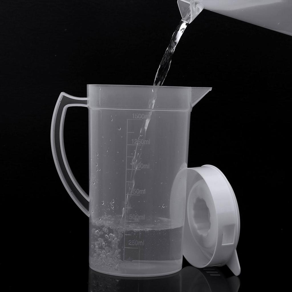1.5/2/2.5L Plastic Water Pitcher with Handle Large Capacity Cold Kettle Ice Tea Beer Jug for Refrigerator Juice Beverage