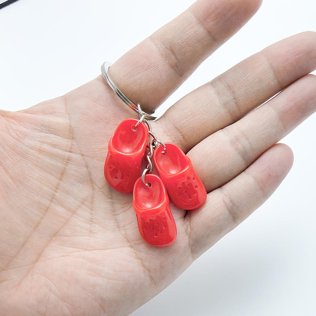 Mini Slipper Keychain Creative Small Gift Bag Decoration Pendant Couple Family Keychain Pendant