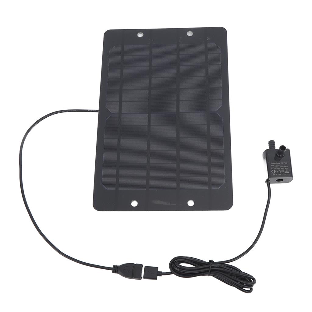 Solar Water Fountain Pump Set 6V 10W USB Solar Fountain Water Pump for Bird Bath Garden Backyard