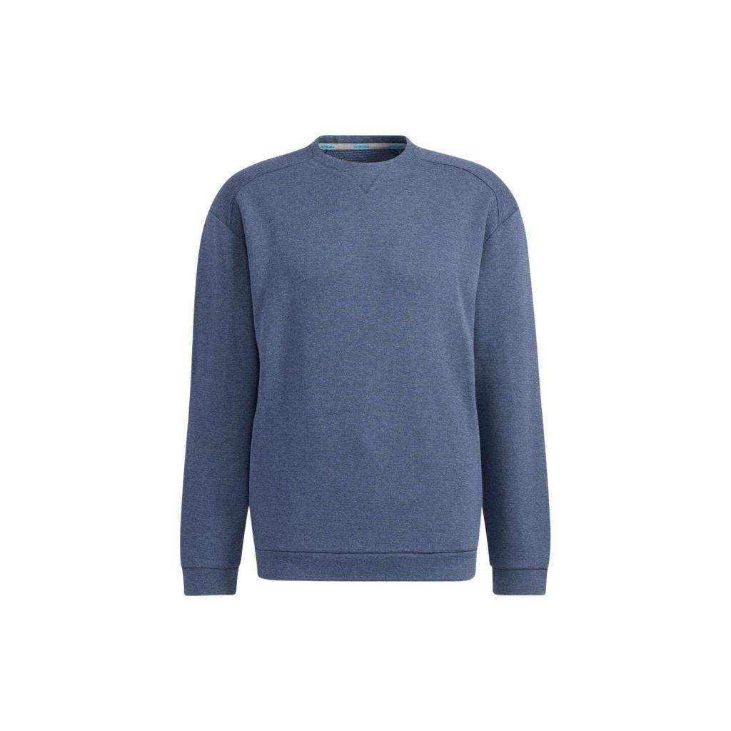 Adidas Solid Comfort Pullover Sports Sweatshirt Men Tops Blue GT3315