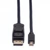 Value 11.99.5638, 1,5 m, DisplayPort, Mini DisplayPort, Mâle, Mâle, Noir
