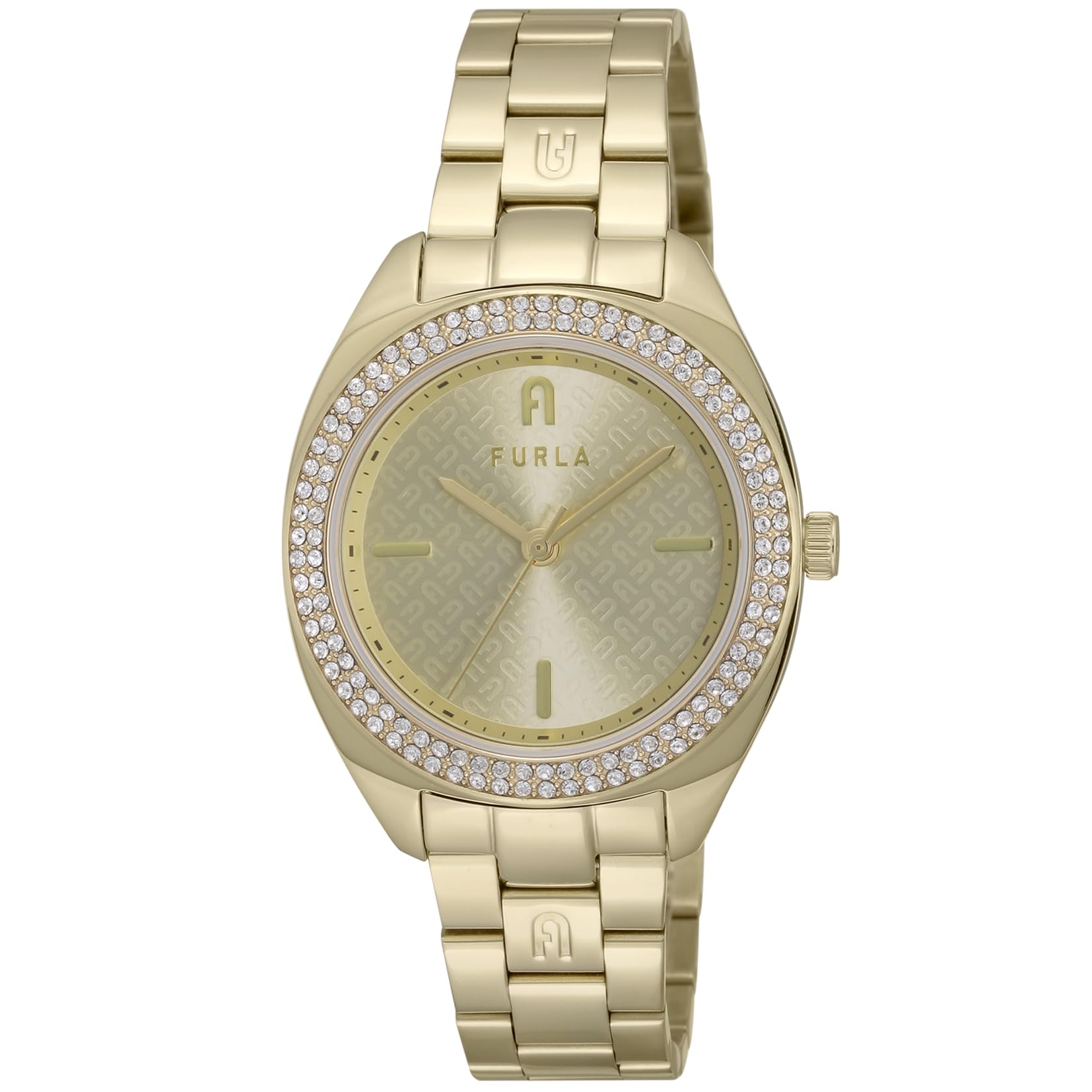 Часы LOGOS Золотой циферблат Нержавеющая сталь Минеральное стекло Кварцевые Ежедневная водозащита 34 мм Китайские часы WW00038003L2 [Furla] Женские [Товар] золотой