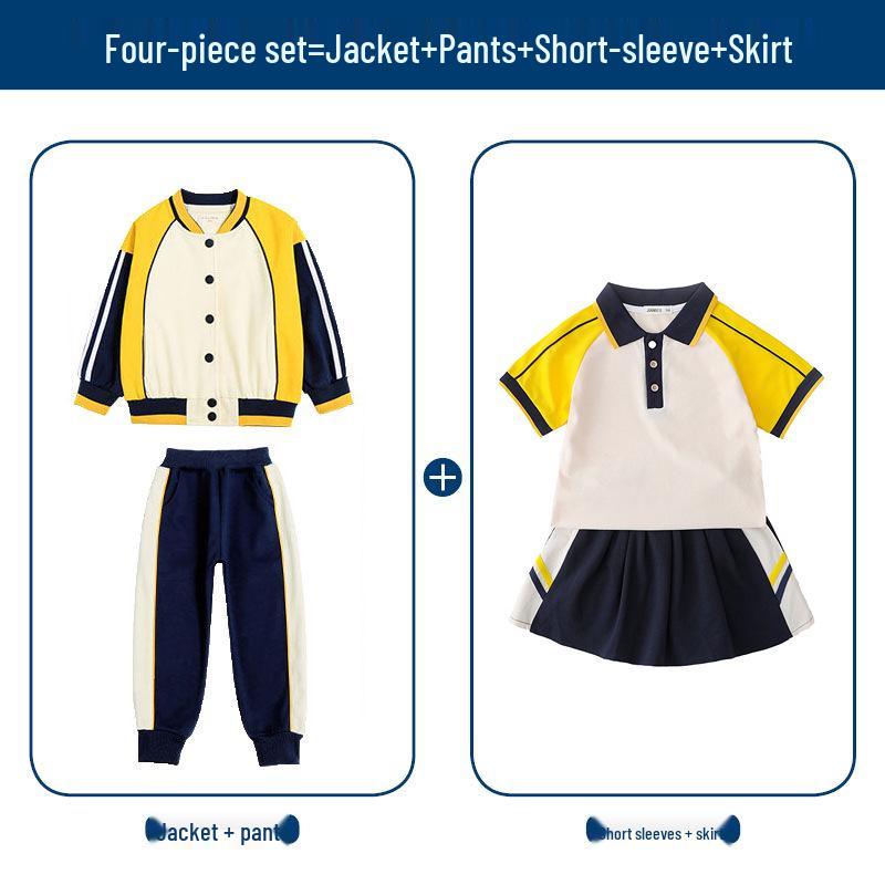 British Style Spring/Autumn Sportswear Three-Piece Set for Primary Students