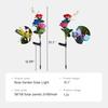 Solar Garden Lights Solar Rose Flower with Butterfly and Dragonfly Waterproof Garden Decoration for Yard Patio Stake Lamp