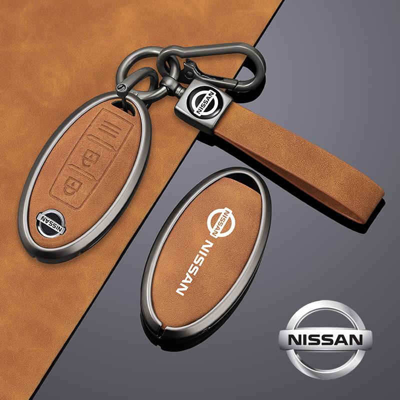 Zinc Alloy Car Key Case Full Cover for Nissan Leaf Qashqai Micra J11 J10 X Trail T32 Versa Note Patrol Key Fob Cover Accessories