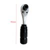 4 In 1 Mini Two-way Ratchet Socket Wrench With Non-Slip Grip For 1/4inch Screwdriver Bit Repair Detachable Steel Tool