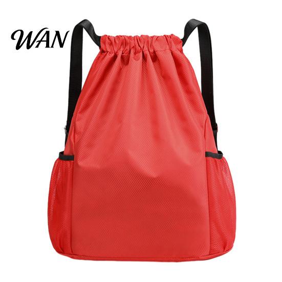 Tear-resistant Gym Backpack Sports Backpack, Drawstring with Side Mesh Pockets, Oxford Cloth Waterproof Workout for Basketball Soccer Swim Men