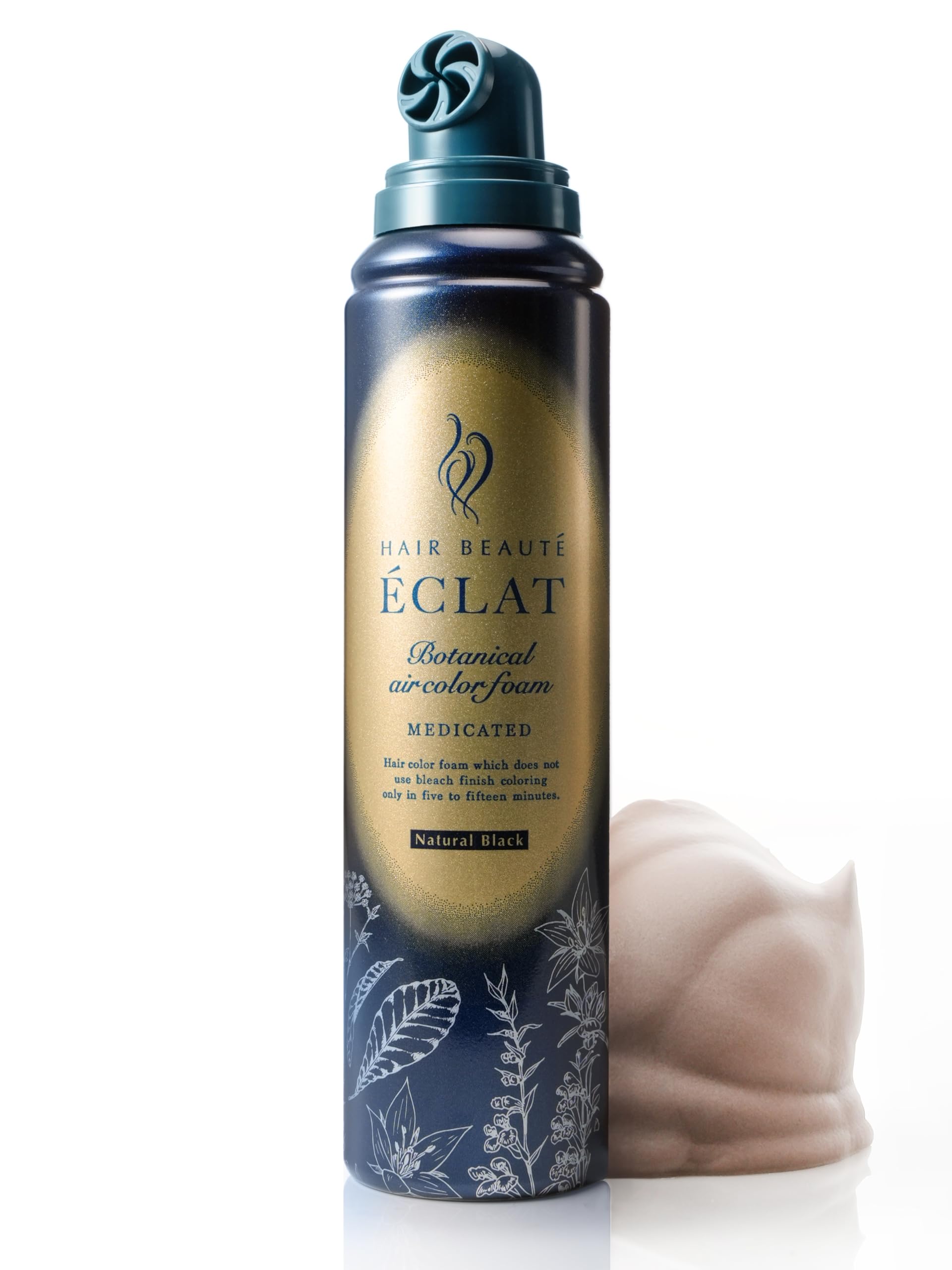 

Краска для волос Beaute Eclat Botanical Air Color Foam EX Натуральный черный 150 г Краска-пена для седых волос для мужчин и Future Lab Hair, для женщин,