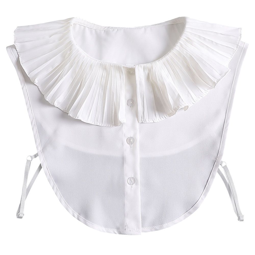 Vintage Detachable Cotton Lapel Blouse Top Clothes Accessories False Tie Shirt Fake Collar