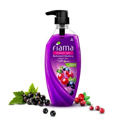 Fiama Körperwaschgel Duschgel Schwarze Johannisbeere Bärentraube 500ml Weiche Glatte Haut Feuchtigkeitsspendendes Reinigungsmittel