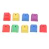 9Pcs Keycaps Colorful Gaming PBT Wearproof Anti Fatigue Comfortable Mechanical Keyboard Keycaps