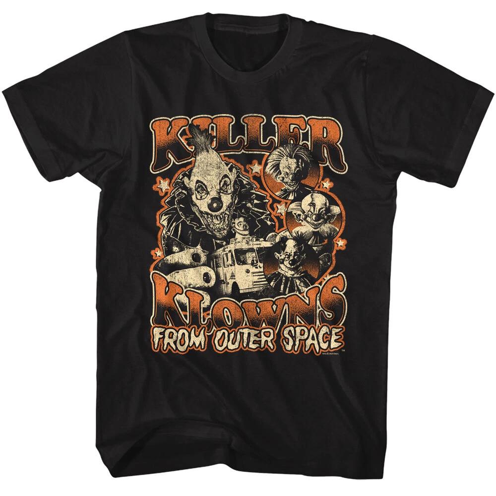 Killer Klowns From Outer Space Halloween Clown Collage Men s T Shirt M