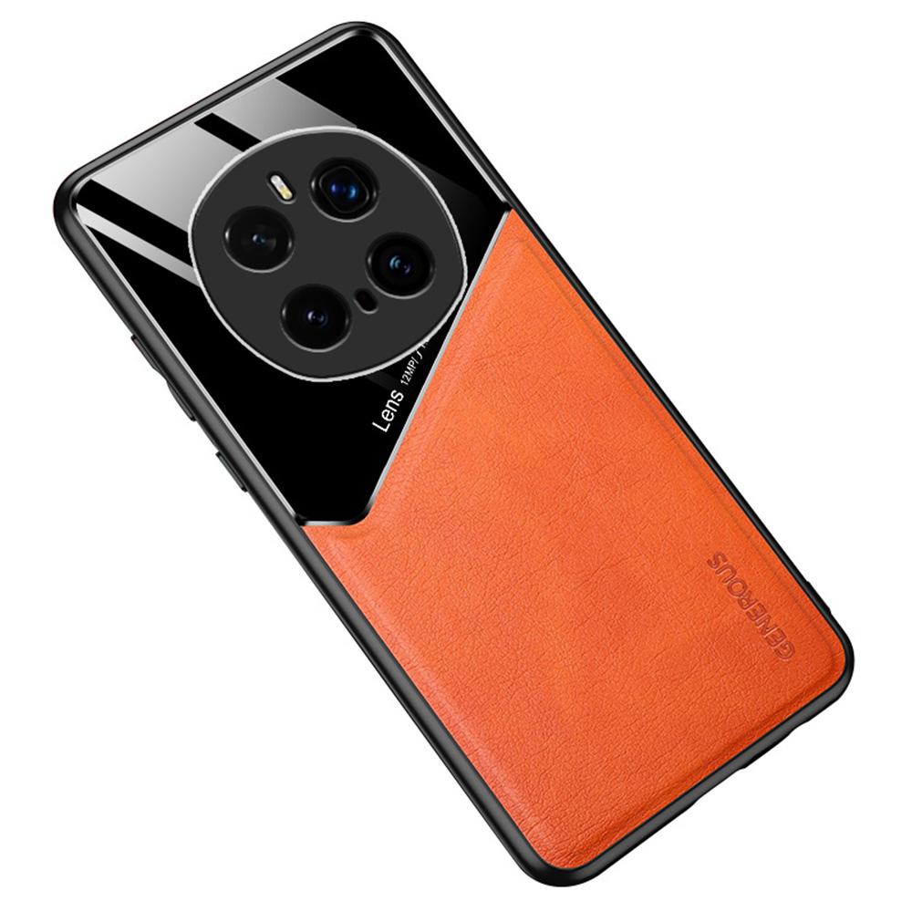 

Чохол для Honor Magic7 Pro 5G Шкіряне покриття PC+TPU Задня кришка для телефону Orange