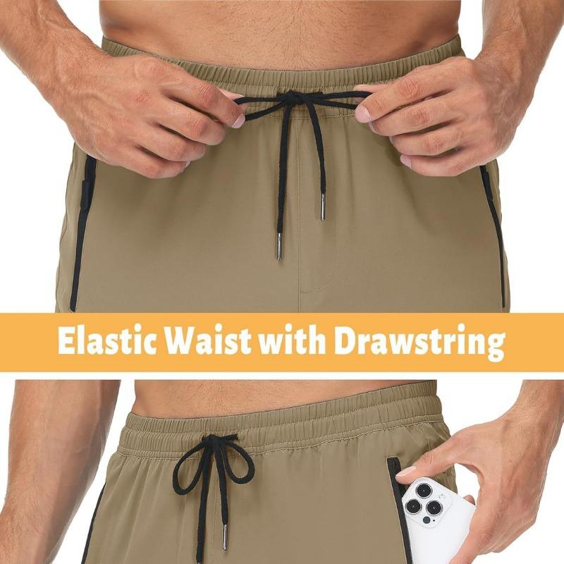 Men's Quick-drying Thin Section Casual Pants Waterproof Elastic Moisture Wicking Outdoor Comfortable Fashion Sports Pants