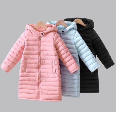 Kids Cotton Jackets Winter Boys Down Jackets Girls Hooded Long Coats For 4-10Yrs Teen Children Long Outerwear Kid Thick Snowsuit