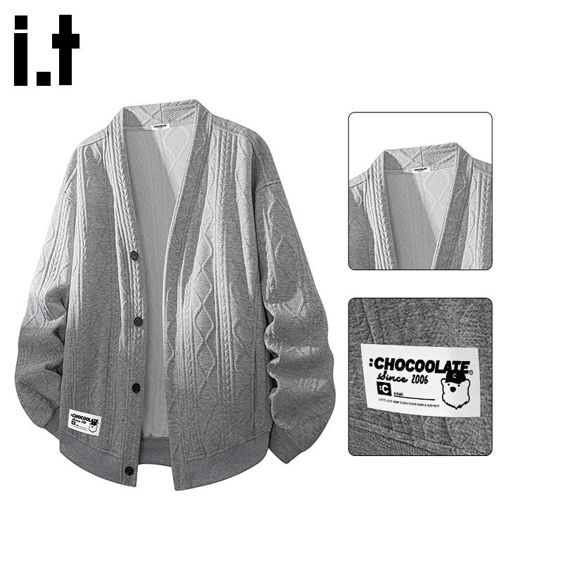 CHOCOOLATEit Men's Autumn/Winter V-Neck Knit Cardigan