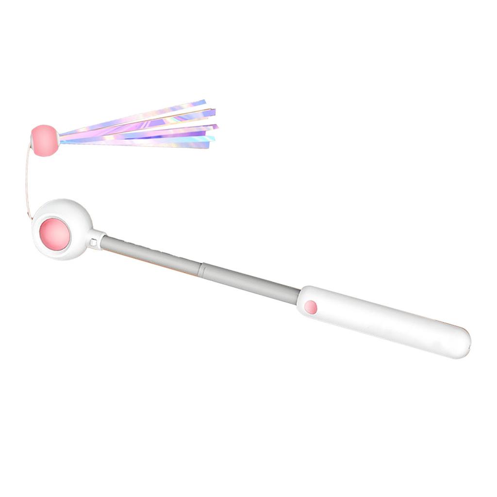 Retractable Cat Wand Attract Attention Cat Tser Wand Toy Cat Interactive Toy for Exercise