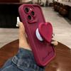DIY Cute 3D Love Heart Silicone Phone Case For iPhone 16 ProMax Pro 16e 15 14 13 Mini 12 11 XS Max XR 7 Plus 8 6s Shockproof Cover Customized Name