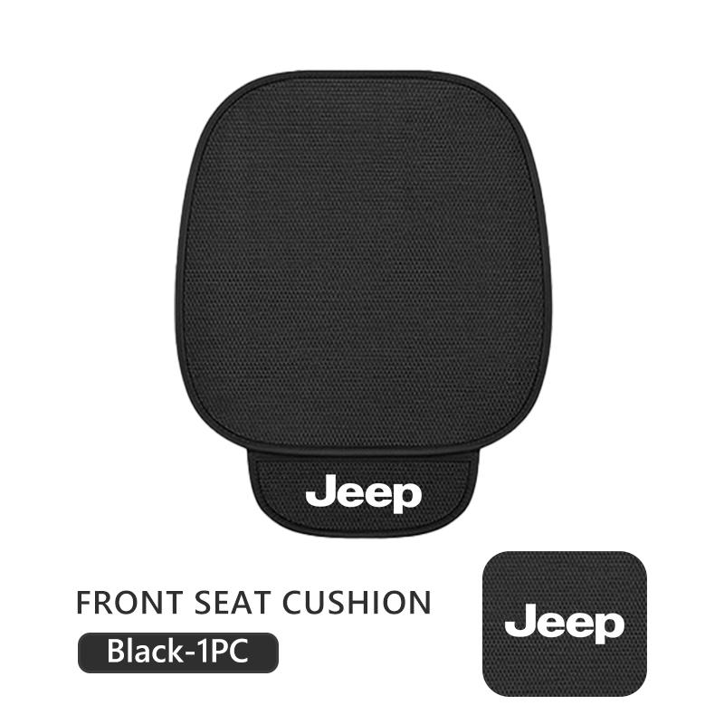 For Jeep Universal Car Seat Cushion Summer Ice Silk Front Back Seat Pad Grand Cherokee Patriot Renegade Compass Wrangler AJT1