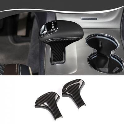 Carbon Fiber Gear Shift Head Cover Trim Decor for Jeep Grand Cherokee 2014-2015