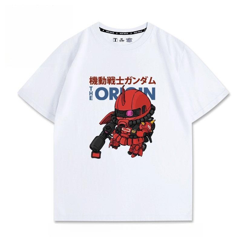 Mobile Suit Gundam Q Version Printed Tshirt Unisexs and Womens Tshirt Unisexs Top Sports Tshirt 2026 Summer New Tee