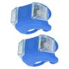 2pcs LED   Light Front Tail   Warning Colorful Lamp 3 Lighting Modes Waterproof Cycling Equipment