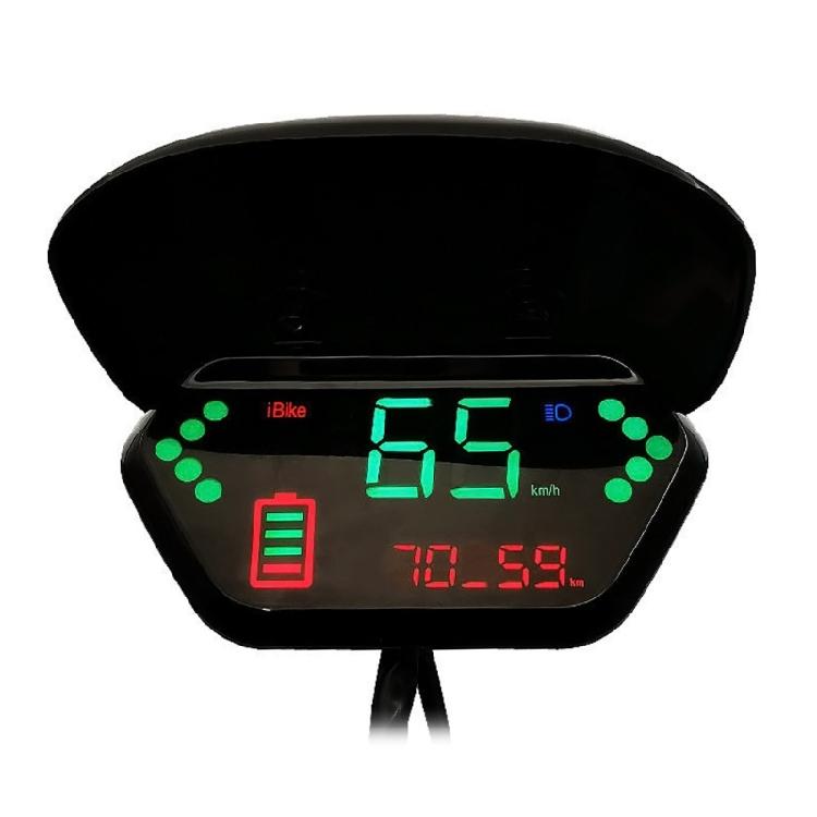 Electric Bicycle LED Display With SpeedoMeter Gauge Bike 48V-60V 72V Indicator