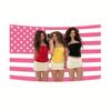 1pc KKalogeras Sisters Pink American Flag Indoor Outdoor Decor