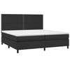 VidaXL Sommier à Lattes de Lit avec Matelas et LED, Lit Rembourré avec Tête de Lit, Lit Double, Lit Adulte de Chambre, 3135903