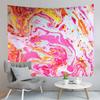Boho Marbling Art Tapestry Swirl Patterns Tapestry Retro Style Print Tapestry Art Tapestries Home Living Room Bedroom Dorm Decor