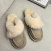Cotton slippers women's snow boots wool slippers women's shoes boots 2025 new flat for sangpo snow boots