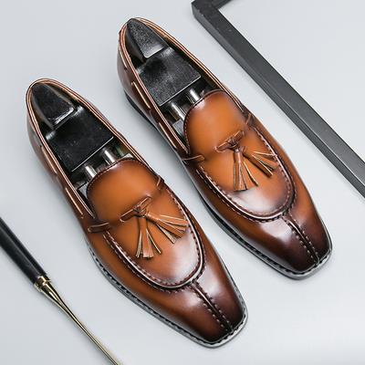 Mode Herenschoenen Luxe Kwastjes Leren Schoenen Formele Schoenen voor Heren Oxfords Mannelijk Bruiloftsfeest Kantoor Zaken Instappers Rijschoenen