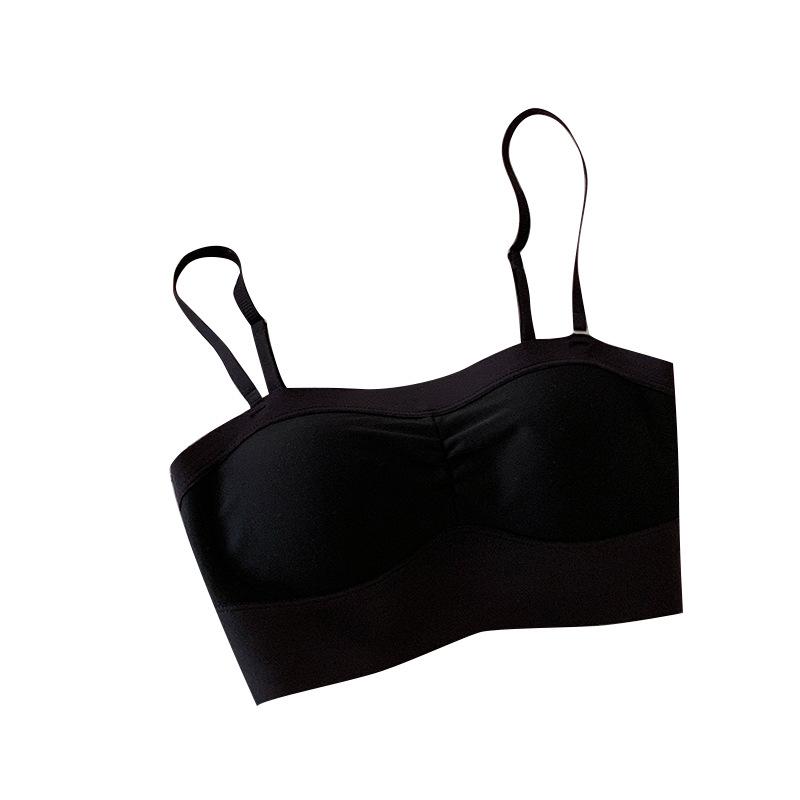 New U-shaped beautiful back strapless underwear women's small breasts gathered non-slip tube top invisible open shoulder chest wrap summer