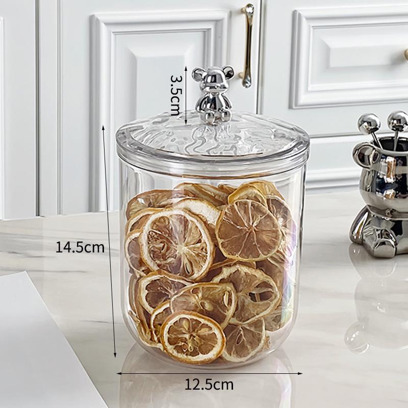 Premium Coffee Bean Storage Jar: Transparent, Food-Grade, Moisture-Proof Container for Snacks, Dried Fruits, and Sunflower Seeds