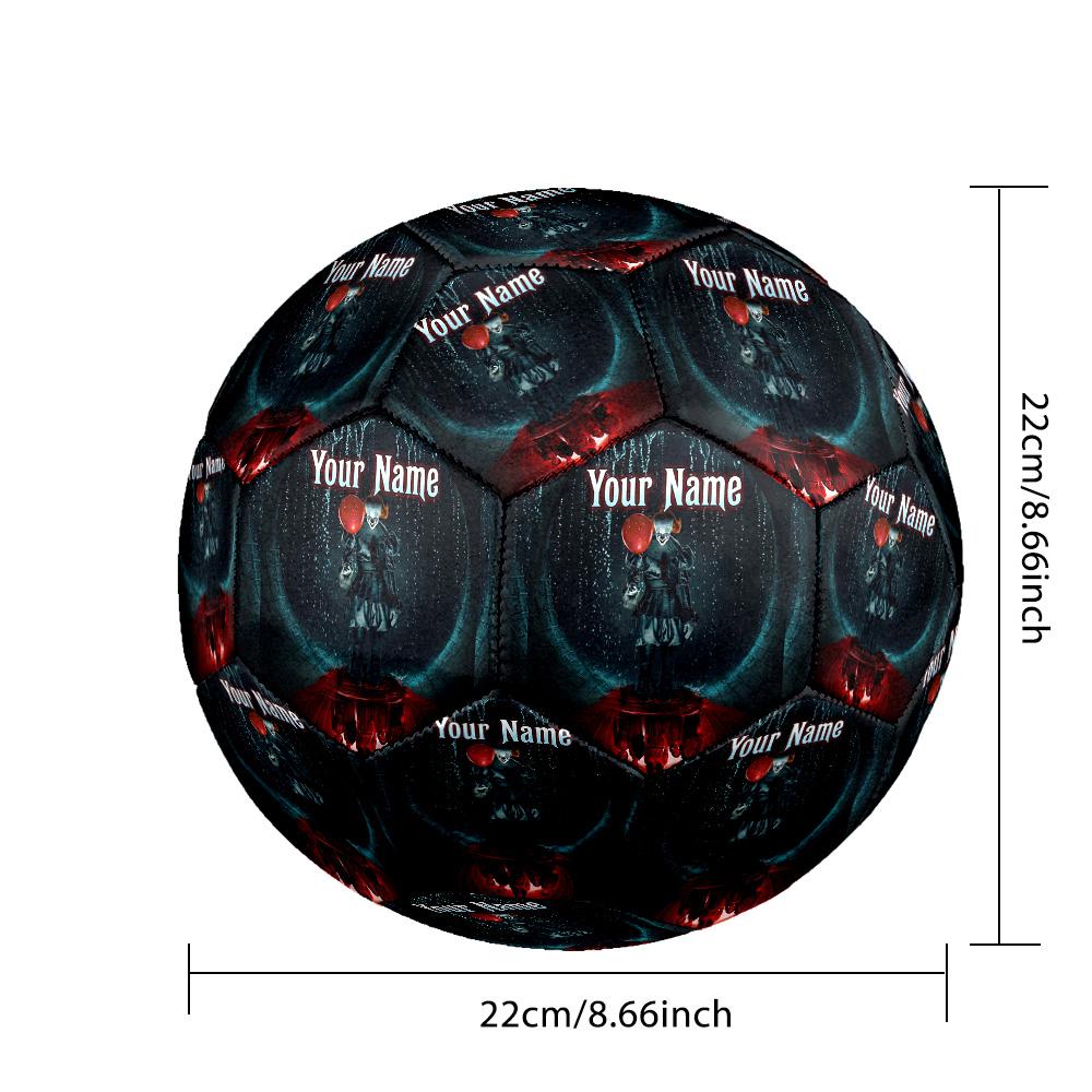 Custom Text Size 5 Soccer Ball, Standard Match Football For OutdoorIT Pennywise