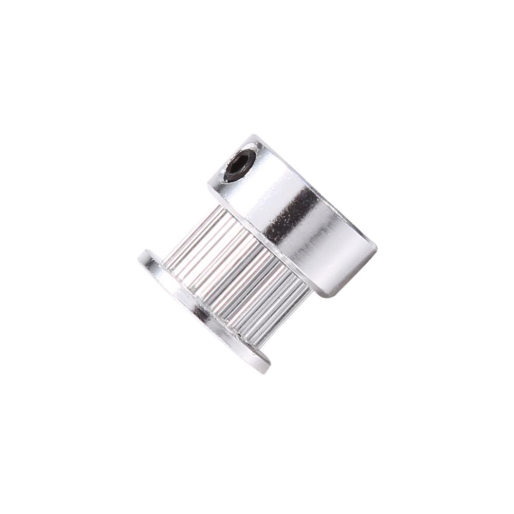 2pcs Aluminum Alloy Timing Pulley Wheel Synchronous Belt Pulley 20 Teeth 6mm Width 2GT Timing Belt with Bearings for 3D Printer