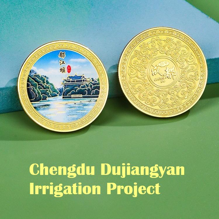 Chengdu commemorative coin DIY refrigerator sticker, museum souvenir, customized tourism cultural and creative gift, giant panda commemorative coin