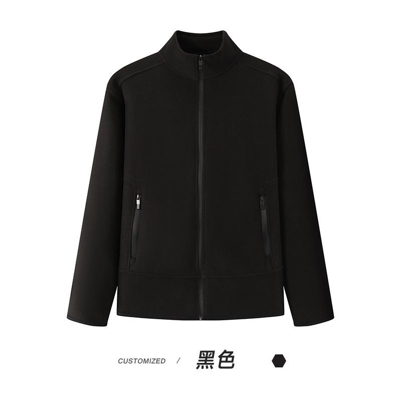 Men S Fleece Stand Collar Zip Up Sweatshirt Winter Warm Outerwear