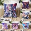 ROCCIA Anime Game W-Wuthering Waves Pillow Case Fashion Square Pillowcase Bedroom Sofa Room Ins Decoration Leisure