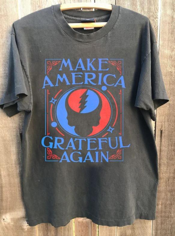 Make America Grateful Again Fans of Classic Rock Charcoal Unisex Shirt KH17201