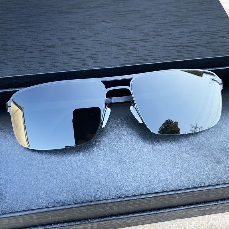 

Non-polarized Vintage FULL Fram Square Sunglasses Women Men Sunscreen Driving Eyeglasses чорний