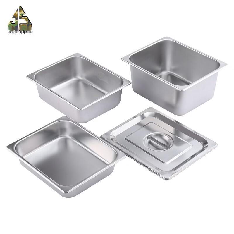 Junshuo Stainless Steel Rectangular Food Basin