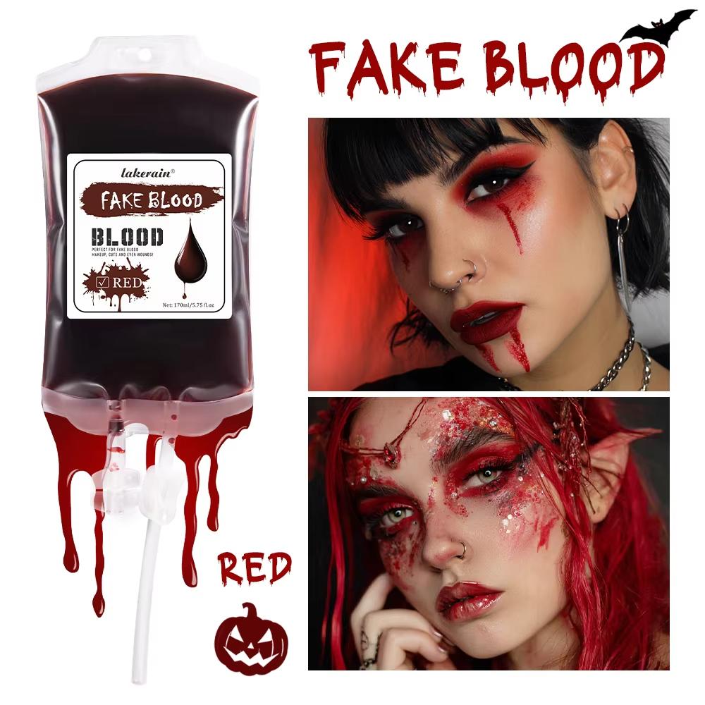 Halloween Fake Blood Makeup Coagulated Realistic Washable SFX for Zombie Monster Mouth Clothes Body Paint Halloween Cosmetics