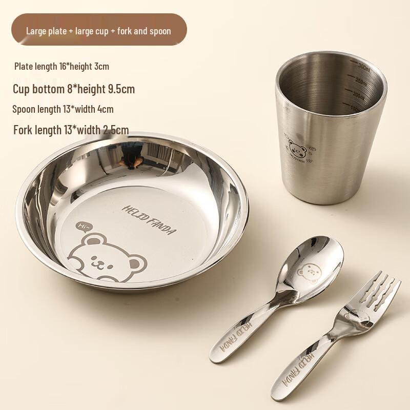 Детский набор столовой посуды из нержавеющей стали 316