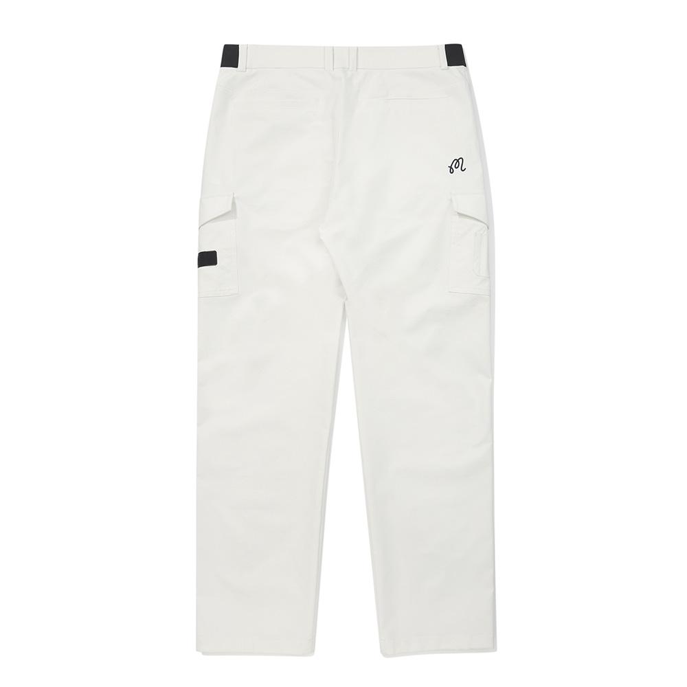 MALBON GOLF Semi-Wide Cargo Pants Cream (Man)
