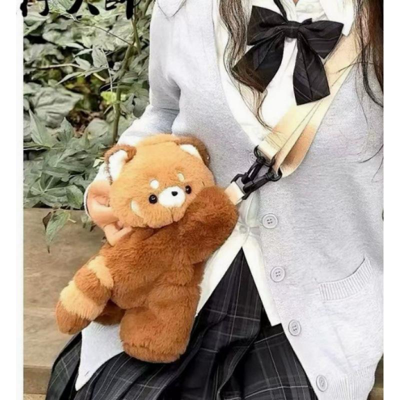 Wholesale Little Penguin Lamb Lying Bag Cute Plush Bag Backpack Doll Crossbody Cute Cartoon