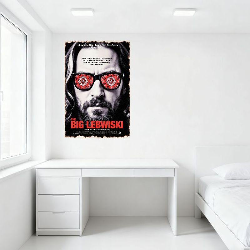 The Big Lebowski Vintage Metallplåtskylt, Jeff Bridges Komedifilm Affisch Väggkonst Dekoration för Man Cave, Bar, Hem, Klubb, Café