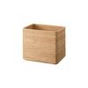 MUJI Stackable Rattan Rectangular Basket, Extra Large, V-shaped, Approx. W36 X D26 X H31cm,