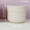 1Pcs 300/400Ml Refillable Makeup Remover Jar With Spoon Plastic Empty Makeup Jar Pot Travel Face Cream Lotion Cosmetic Container